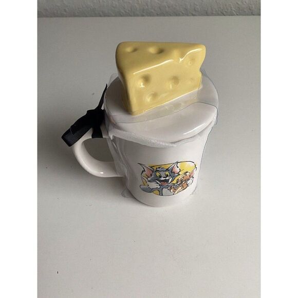 Rae Dunn Tom And Jerry With Cheese Topper Mug Double Sided NEW - Picture 3 of 6